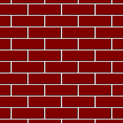 Types of Brick Masonry - Stretcher Bond ( Running Bond )