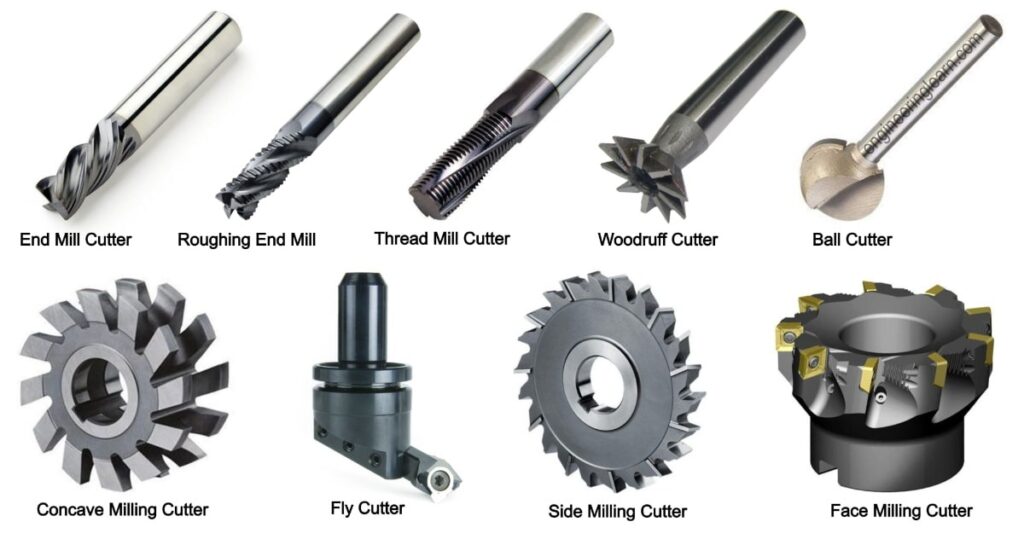 Types of Milling Cutter Tools and Their Uses [with Pictures]