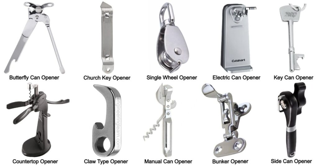 Types Of Can Openers And Their Uses with Pictures Engineering Learn