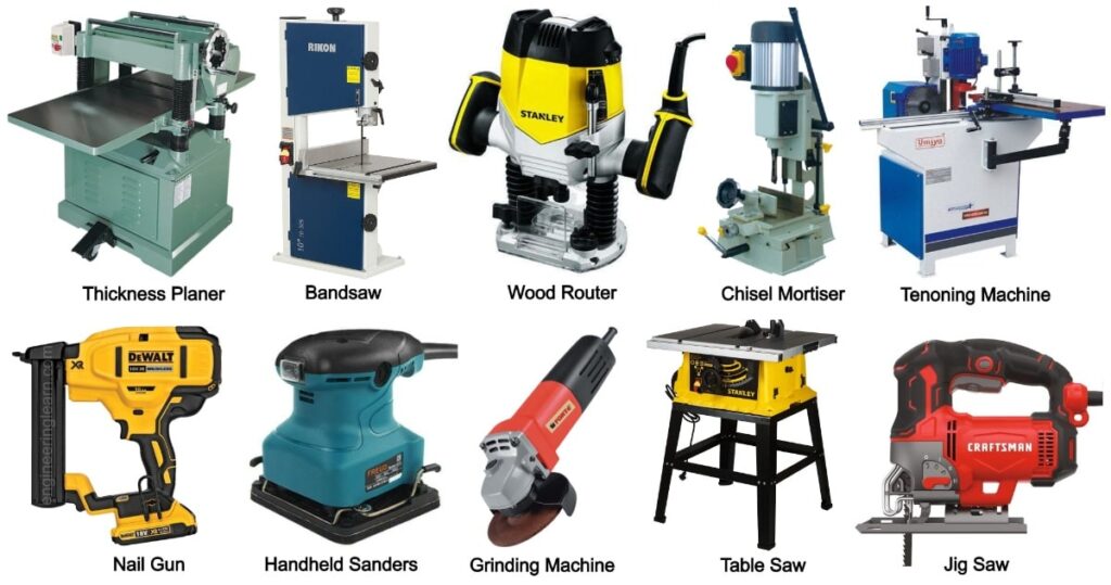 Woodwork Machinery Names