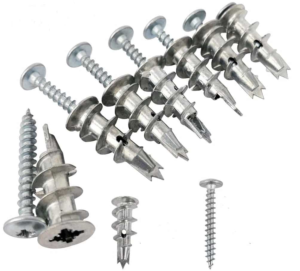 Toggle Bolts Heavy Duty Anchors Fast and Secure Easy 20pcs Holds up to 238lbs in 1/2 Drywall for 3/16-24 UNC Fastener Size Ideal for Hanging 802lbs in Concrete Drywall Anchors with Bolts 