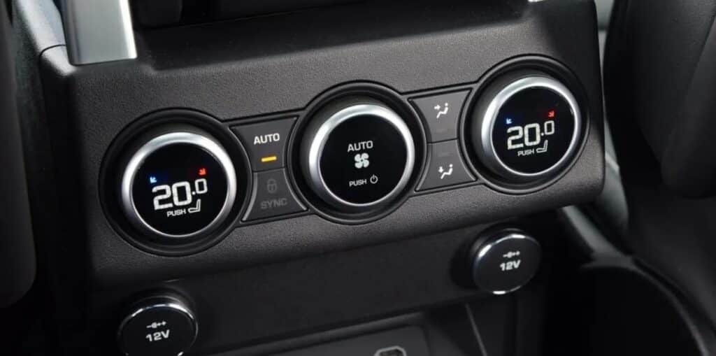 AC Controls in Car
