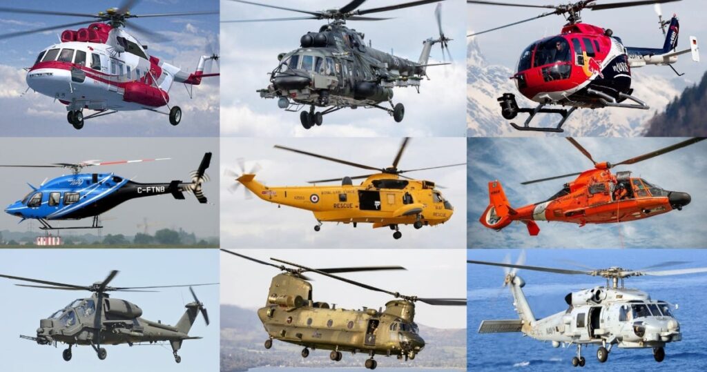 16 Types of Helicopters - Civilian Helicopters and Military Helicopters [with Pictures & Names]