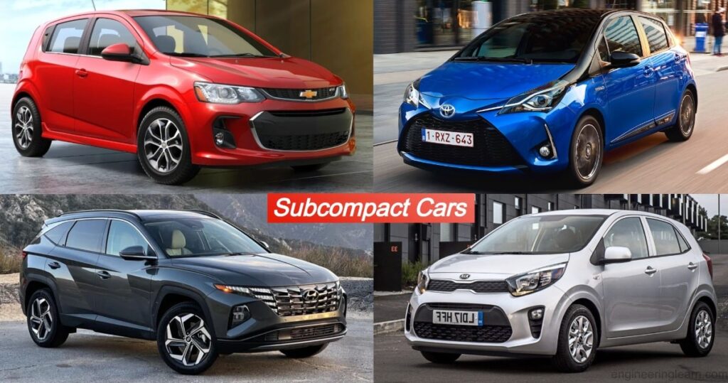 4 Types of Subcompact Cars - Best Subcompact Cars and Their Advantages & Disadvantages [with Pictures & Names]
