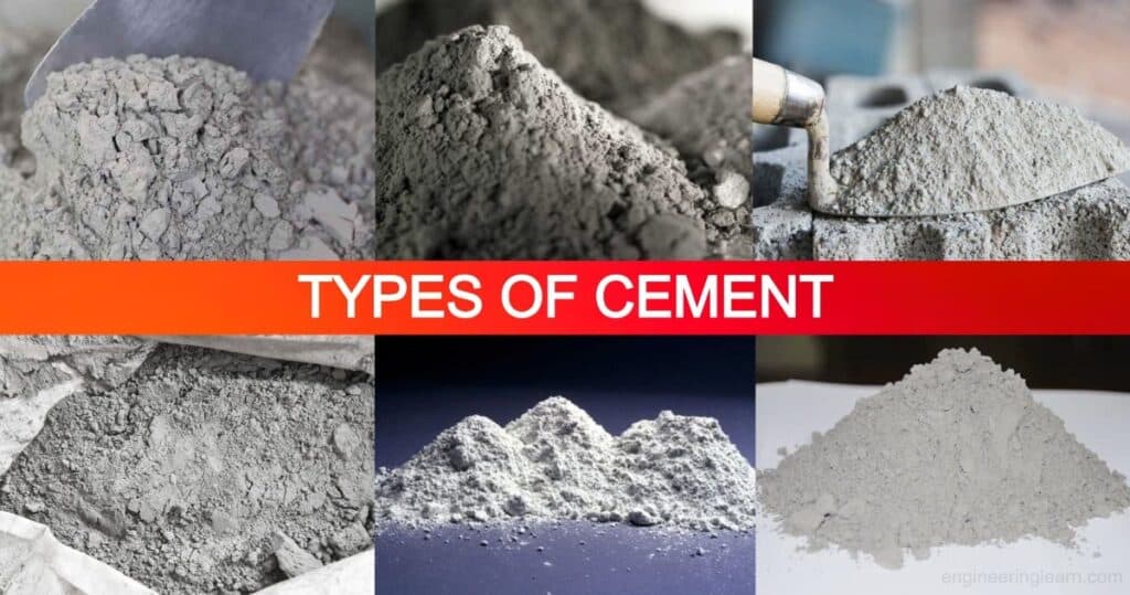15 Types of Cement - Uses, Advantages & Disadvantages [Complete Details]
