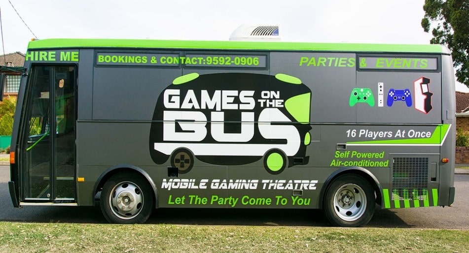 Game on Party Bus