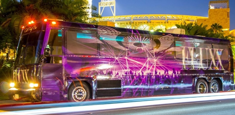 Rolling Dance Club Fluxx Party Bus